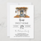 Pompoen Herfst Housewarming Party Home Sweet Home Kaart (Voorkant)