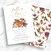 Pompoen Herfst In Liefde Baby shower Kaart