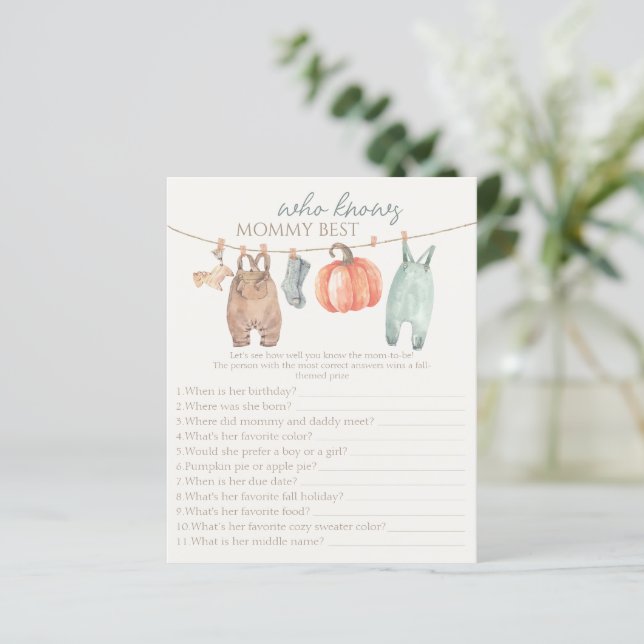 Pompoen Herfst Kleding Jongen Die Mama Het Beste K (Staand voorkant)