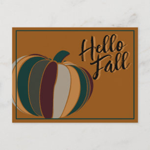 Pompoen Herfst Kleuren Briefkaart