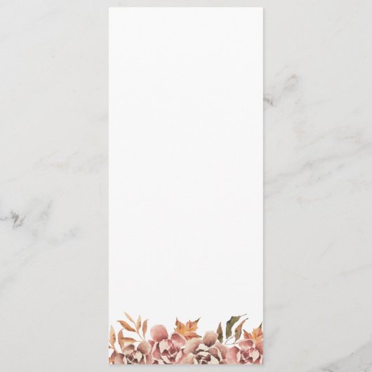 Pompoen Herfst Menu (Achterkant)