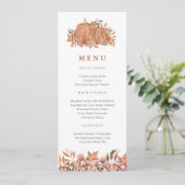 Pompoen Herfst Menu (Staand voorkant)