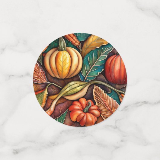 Pompoen Herfst Oogst Feestelijke Herfst Tafel Scat Confetti (Kleine voorkant)