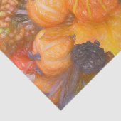 Pompoen Herfst Oranje Bladeren Digitale Schets Kun Tissuepapier (Detail)