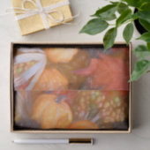 Pompoen Herfst Oranje Bladeren Digitale Schets Kun Tissuepapier (Geschenk)