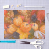Pompoen Herfst Oranje Bladeren Digitale Schets Kun Tissuepapier (Craft)