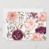 pompoen herfst paarse Thanksgiving foto Kaart (Achterkant)