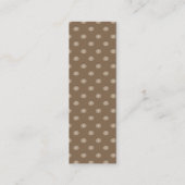 Pompoen herfst patroon bookmarker mini visitekaartje (Achterkant)