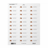 Pompoen Herfst Retouradres Label (Full Sheet)