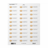 Pompoen Herfst Retouradres Label (Full Sheet)