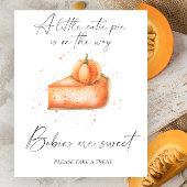 Pompoen herfst taart - baby's zijn zoet poster