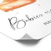 Pompoen herfst taart - baby's zijn zoet poster (Hoek)