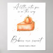 Pompoen herfst taart - baby's zijn zoet poster (Voorkant)