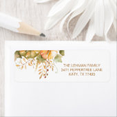 Pompoen Herfst Thanksgiving Envelop Stickers Rusti (Insitu)