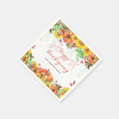 Pompoen Herfst Thanksgiving Servetten (Hoek)