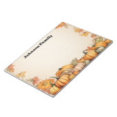 Pompoen Herfst thema Notitieblok (Schuin)