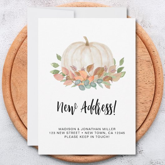 Pompoen Herfst verplaatsen Aankondiging