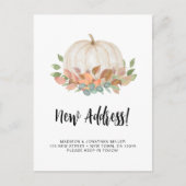 Pompoen Herfst verplaatsen Aankondigingskaart (Voorkant)