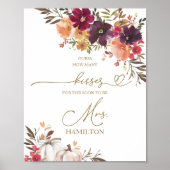 Pompoen Herfst Vrijgezellenfeest Hoeveel Kussen Te Poster (Voorkant)