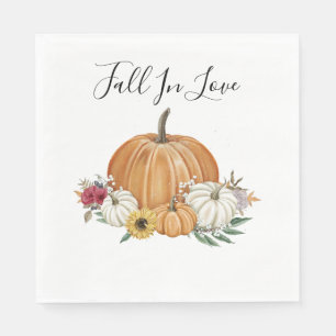 Pompoen Herfst Vrijgezellenfeest Papier Servet