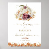 Pompoen Herfst Vrijgezellenfeest Welkom Poster (Voorkant)