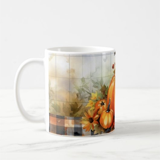 Pompoen/Herfst Wrap Koffiemok (Links)