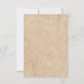 Pompoen Herfstblad Thanksgiving Diner Invitation Bedankkaart (Achterkant)