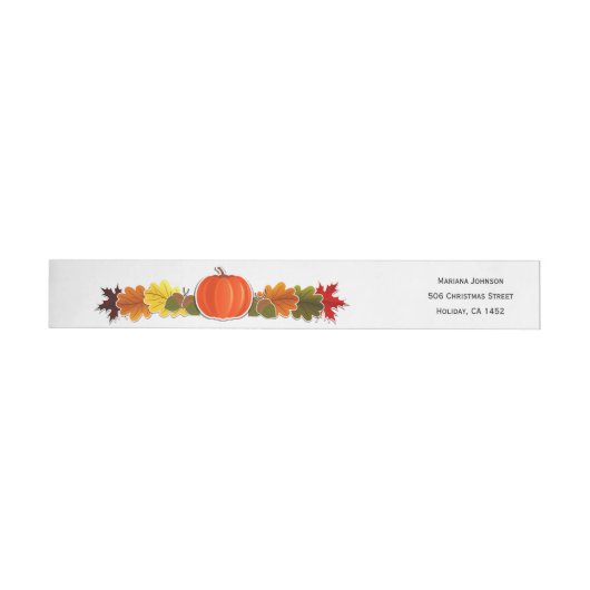 Pompoen, herfstbladeren en acron Thanksgiving (Individueel)