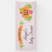 Pompoen Het is een meisje Baby shower Spandoek (Verticaal)