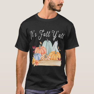 Pompoen Het is Herfst Y'all herfst Halloween Thank T-shirt