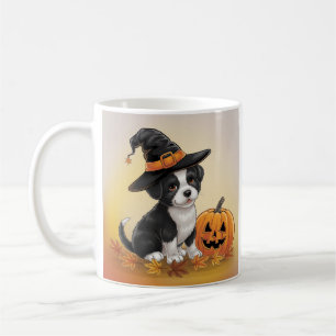 Pompoen hond Halloween leuk ontwerp Koffiemok