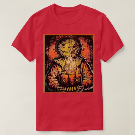 Pompoen hoofd fan art geschenken t-shirt (Design voorkant)