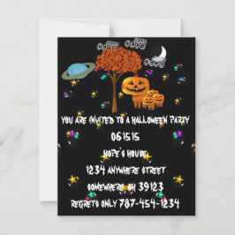 Pompoen Hoofd Halloween Feest Uitnodigingen