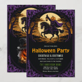Pompoen Hoofd Ruiter Halloween Feest Uitnodiging (Voorkant / Achterkant)