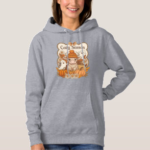 Pompoen-Hoogland Koe Geest Halloween Hoodie