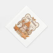 Pompoen-hoogland Koe Ghost Halloween Servet (Hoek)