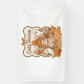 Pompoen-hoogland Koe Ghost Halloween Spandoek (Verticaal)