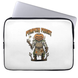 Pompoen Horror T-shirt Vintage Oogbal Halloween Ku Laptop Sleeve