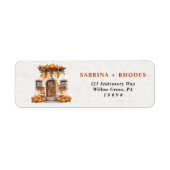 Pompoen Housewarming Sage Mint Retouradres Etiket (Voorkant)