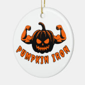 Pompoen IJzer  Keramisch Ornament (Links)