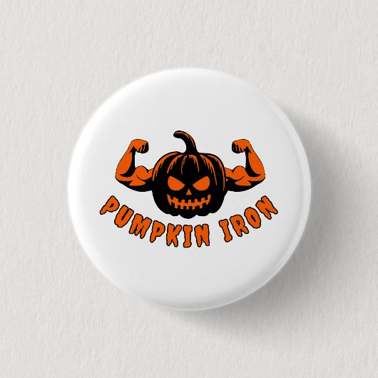 Pompoen IJzer Ronde Button 3,2 Cm (Voorkant)