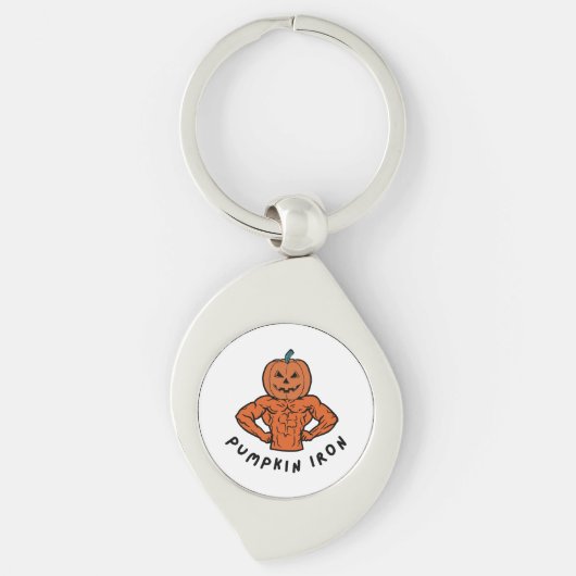 Pompoen IJzer  Sleutelhanger (Voorkant)