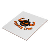 Pompoen IJzer Tegeltje (Zijkant)