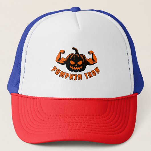 Pompoen IJzer Trucker Pet (Voorkant)