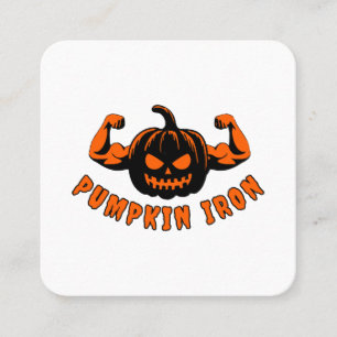 Pompoen IJzer  Vierkante Visitekaartje