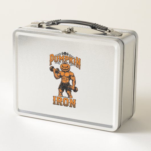 Pompoen IJzeren Vintage Lichaamgebouwde Halloween (Voorkant)