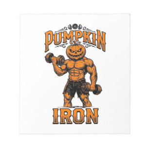 Pompoen IJzeren Vintage Lichaamgebouwde Halloween  Notitieblok