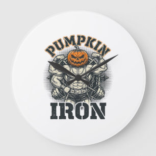 Pompoen IJzeren Vintage Lichaamstraining Halloween Grote Klok