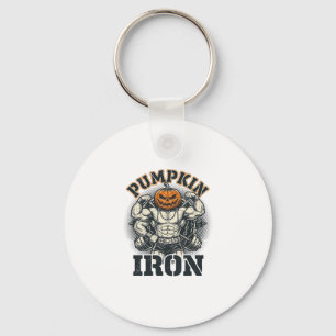 Pompoen IJzeren Vintage Lichaamstraining Halloween Sleutelhanger