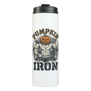 Pompoen IJzeren Vintage Lichaamstraining Halloween Thermosbeker